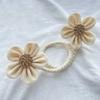 A Pair of Fashionable Floral Curtain Tiebacks, Curtain Ties, Curtain Tiebacks