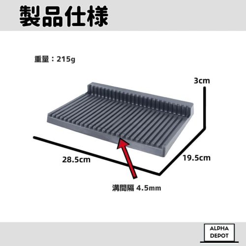 Alpha Depot Runner Stand, 16-Groove, for Gunpla Parts Organizing, Includes Tools (2 Tweezers), for Drying and Painting