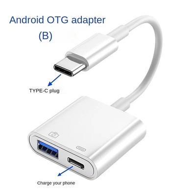 Mobile Phone, Tablet OTG Converter, Usb High Current 500ma with External Power Supply Mouse Keyboard USB Card Reader