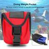 KEEP DIVING 2KG Scuba Diving Weight Belt Pocket with Quick Release Buckle (Red)