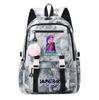 Cartoon Anime K-Pop Demon Hunters Printed Backpack Schoolbag for Teenager Student Girl Boy Bookbag Large Capacity Waterproof Travel Bag Gift