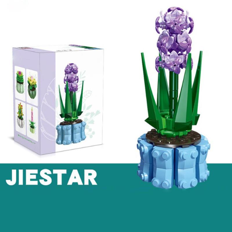 Mini Bonsai Building Blocks Desktop Ornaments Small Particles Diy Assembled Building Blocks Flower