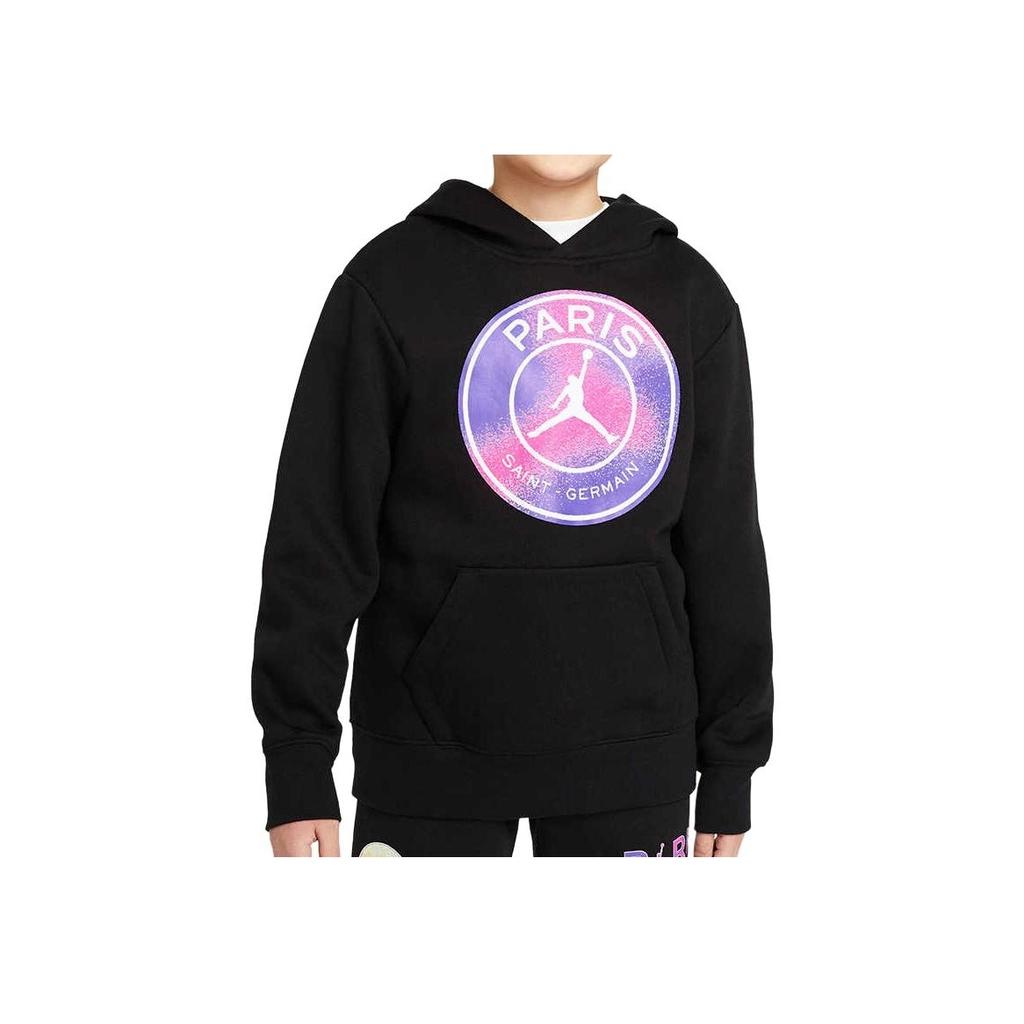 Jordan Lettered Hooded Sweatshirt Kids Sweatshirts Black DJ3777-010