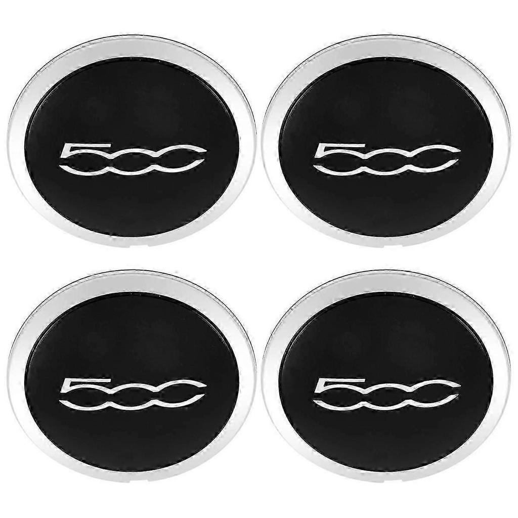 4Pcs 133mm Hubcap for 500 Wheels Centre Hub Set 68078419AC 68078421AC Dust Cover 51884863 Silver