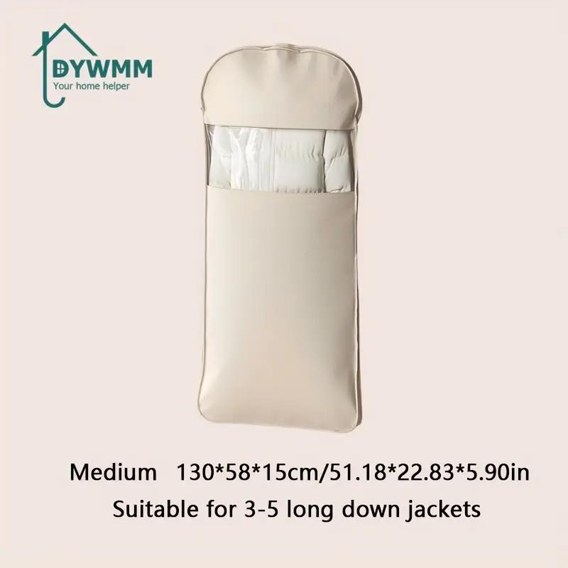 1pc Closet Hanging Organizer Vacuum Bag for Clothes Storage Bag with Hanger Space Saving Clear Seal Bags Wardrobe Compressed Bag