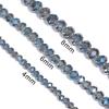 1 Strand Faceted Crystal Beads Ink Blue Glass Loose Beads For Jewelry Making DIY Crafts Bracelet Necklace Accessories 4/6/8mm