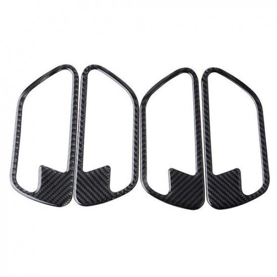 Real Carbon Fiber Inner Door Handle Cover Trim Set For BMW 3/4Series 3GT F30 F34