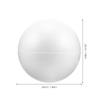 Großer weißer Schaumstoffball Glatte Oberfläche Runde Schaumstoffkugel DIY Basteln Dekorative Kugeln Hochzeitsparty Dusche Weihnachtsdekorationen