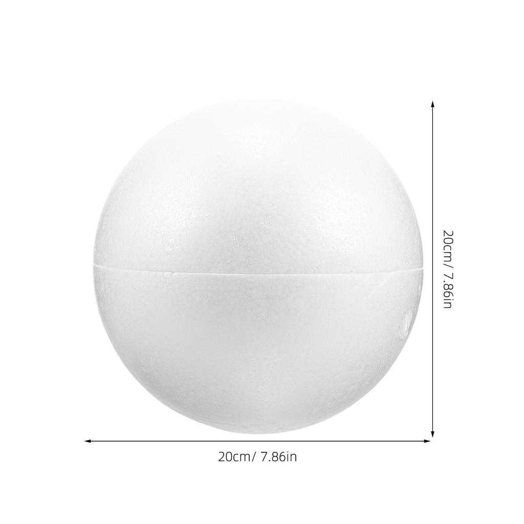 Großer weißer Schaumstoffball Glatte Oberfläche Runde Schaumstoffkugel DIY Basteln Dekorative Kugeln Hochzeitsparty Dusche Weihnachtsdekorationen