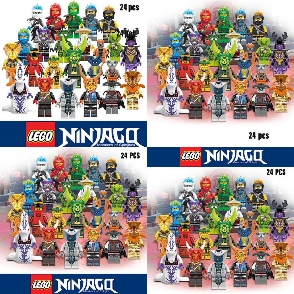 Phantom Ninja 24-teiliges Episches Kampf-Baustein-Set Für Kinder Kunststoffmaterial