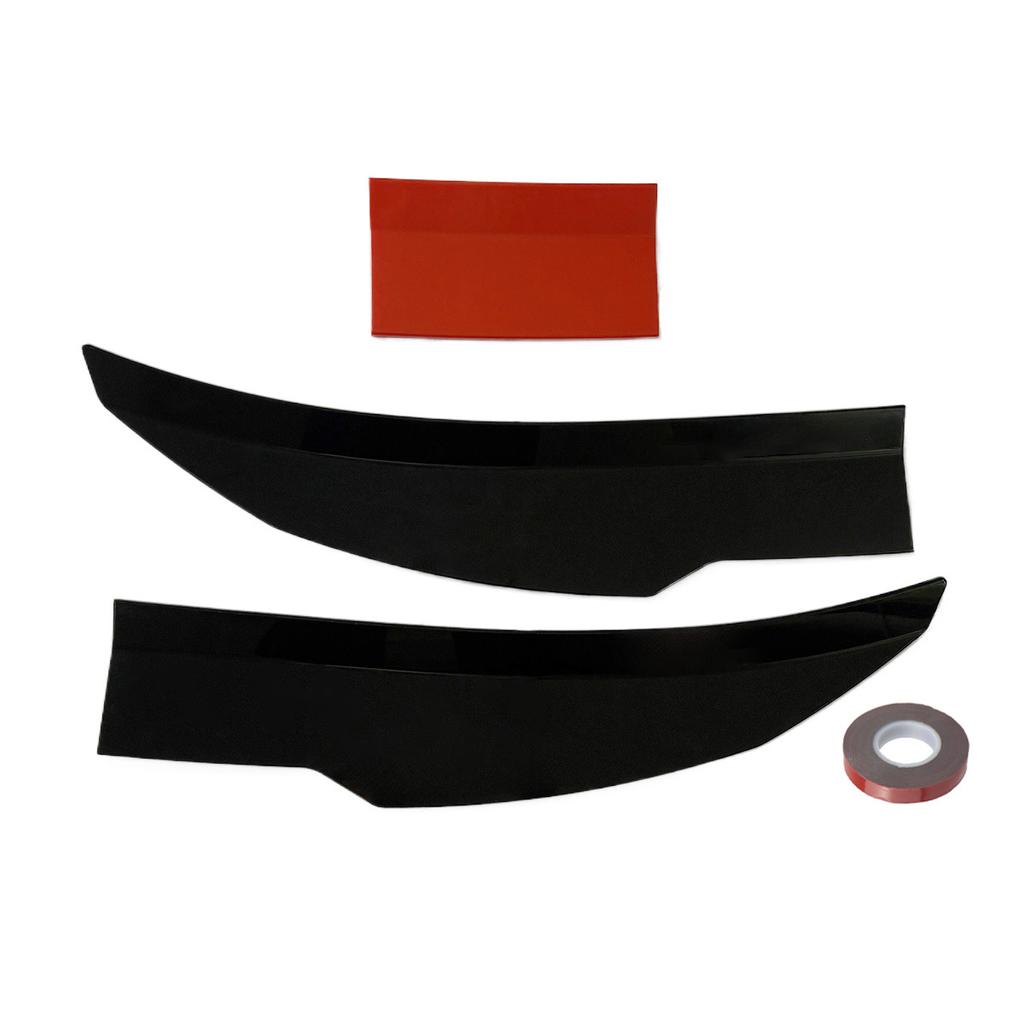 New Style Universal 3pcs Sedan Rear Trunk Tail Rear Wing Spoiler 117-127cm Adjustable DIY Refit Boot Wings Spoiler Car Accessory