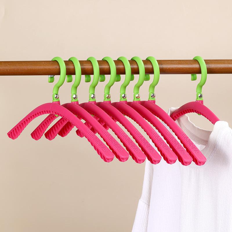 Folding Clothes Hanger - Suitable for Travel, Outdoor Use, Business Trips. Portable Clothes Drying Rack. Foldable Plastic Clothes Holder. 1pc