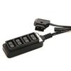 D-Tap 1-to-4 V-Mount Battery Adapter Cable for Camera Power Conversion