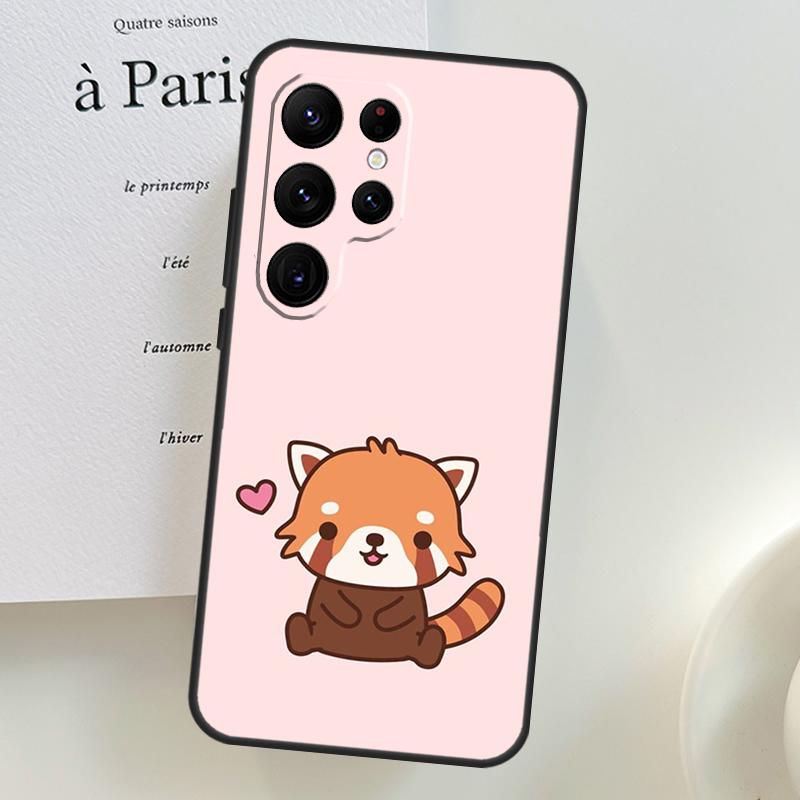 Red Panda Cute Animal Case For Samsung Galaxy S26 Ultra S25 S24 S22 S21 S23 Ultra Plus S10 S20 S25 FE Phone Cover
