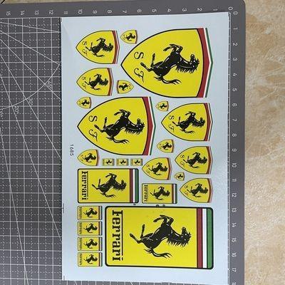 DIY Model Decal For Ferrari Model Car DIY Sticker Decorate For Ferrari 488 Roma Roma Spider 296 488 SF90 360 FF F8 F80 LaFerrari