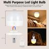 Rechargeable Light Bulb with Timer and Remote, Dimmable Battery Light Bulbs with Magnetic Base, E14 Detachable Charging LED Bulb, Non Hardwired Lamps