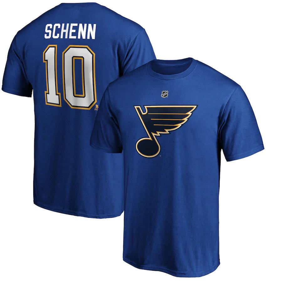 Unterstützt NHL Blues Eishockey T-Shirt, Amerikanischer Sport lockere Passform, Übergröße schnelltrocknendes T-Shirt, Kurzarm