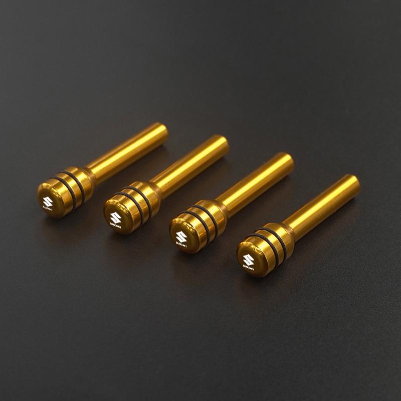 4PC Car Door Lock Pins Screw Knob Aluminium Alloy Button Handle For Suzuki Jimny Swift Samurai SX4 Ignis S-cross Sticker Decal