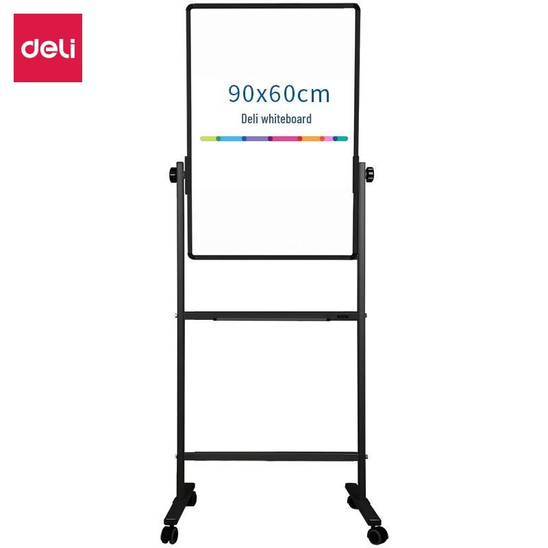 Deli 90x60cm Magnetic Double-Sided Whiteboard with H-Stand
