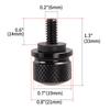 Motorcycle Rear Fender Seat Bolt Screw Nut Tab Cover For Softail Touring Motorbikes 96-Up Billet Aluminum Parts