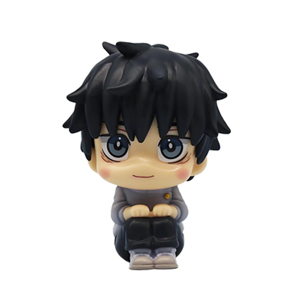 10cm Anime Jujutsu Kaisen Figure Itadori Yuji Gojo Satori Fushiguro Megumi Kugisaki Kawaii Toy Car Decoration PVC Model Gift