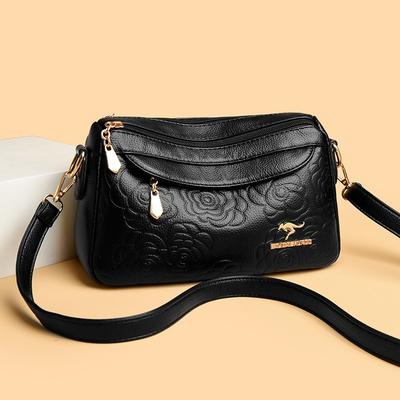 Women's Bag New Shoulder Crossbody Bag Medium Mother Bag Women's Diagonal Straddle Soft Leather Bag