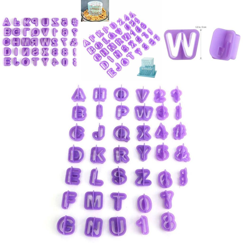 Cutter Icing 40pcsset Mold Mould Alphabet Number Letter Fondant Cake Decorating