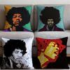 Singer J-Jimi Hendrix Cushion Cover Premium Comfort Reversible Pillow Cove -Two In One Design for Any Room & Car Interior