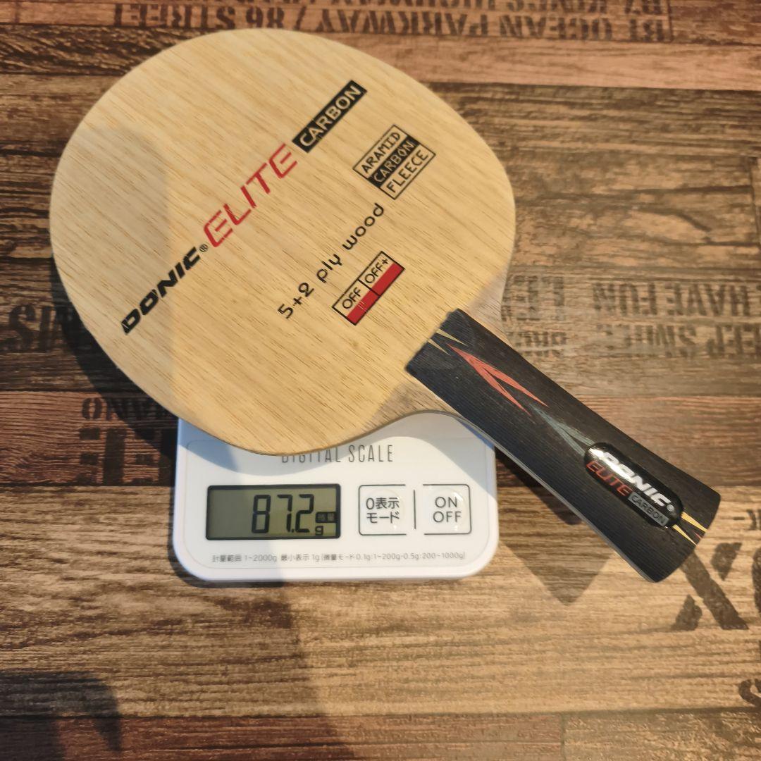 Used DONIC ELITE CARBON table tennis racket 87g