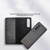 Luxury Leather Phone Cover For Samsung Galaxy Z Fold 4 3 2 Case With Card Slot Kickstand Back Case Can Be Separated