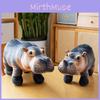 Plush Hippo Artificial Toy Cute Children Zoo Commemorate Holiday Dolls Gift