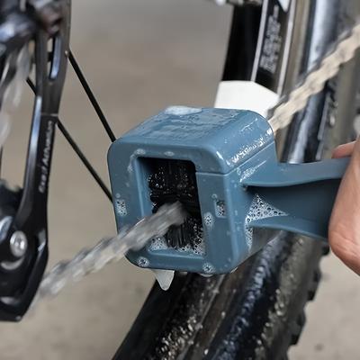 Spazzola per la pulizia della catena della bicicletta in ABS per motociclette fuoristrada Rimozione rapida di sporco e morchia