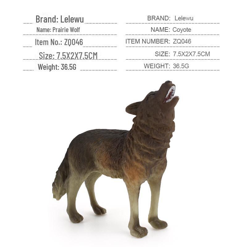 7-Piece Jungle Animal Set: Moose, Bison, Black Bear, Yangtze Alligator – Handcrafted Solid Figurines