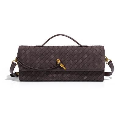Borsa Baguette, Pochette in Camoscio Opaco, Borsa da Sera di Alta Gamma Autunno e Inverno, Borsa a Tracolla Monospalla alla Moda per Donna