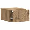 Wall Mounted Side Table Artisan Oak 34.5 X 33 X 20 Cm