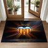Valencia FC Design Crystal Velvet Rug Soft Decorative Mat for Bedroom Entrance