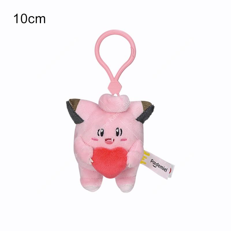Original Pokemon Plush Keychain Cartoon Toys Pikachu Mew Jigglypuff Squirtle Eevee Snorlax Bulbasaur Doll Kids Kawaii Toy
