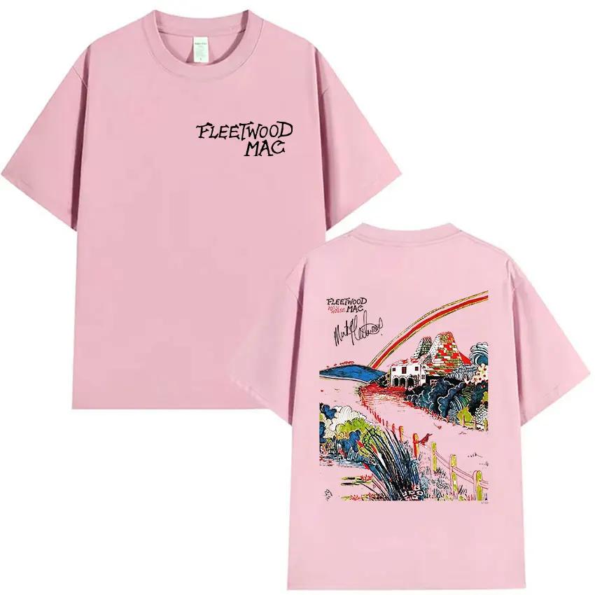 Rock Band Fleetwood Mac Tour 2026 Merch T-shirts Unisexe Femmes Harajuku Mode T-shirt Rétro 100% Coton T-shirts Oversize Streetwear