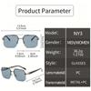 5pcs Wedding Party Men's Women's Square Semi-Rimless Casual Trendy Glasses Couple Fashion Eyewear Holiday Gift