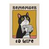 Retro Kitchen Canvas Poster Cat Chef Art Print Dishes Wall Art Pictures for Bedroom Kitchen Home Decoration Gift Idea