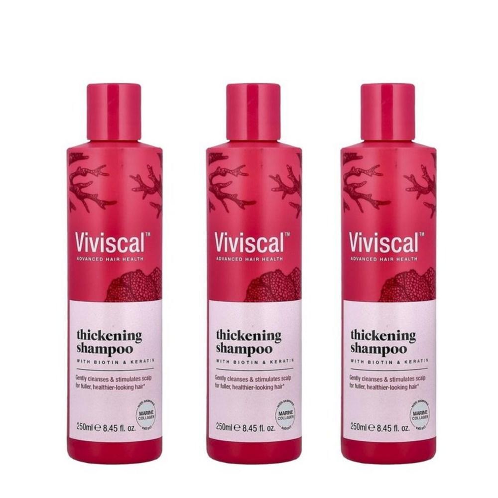 Viviscal Biotin Keratin Shampoo for Fine and Weak Hair 3 Pcs 250ml