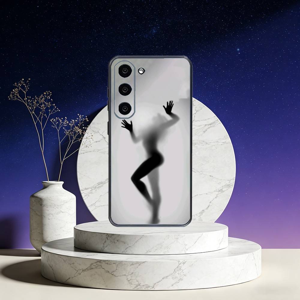 Sexy Body curve Art Phone Case For Samsung Galaxy A73,A72,A71,A70,A53,A52,A51,Others Soft Black Cover