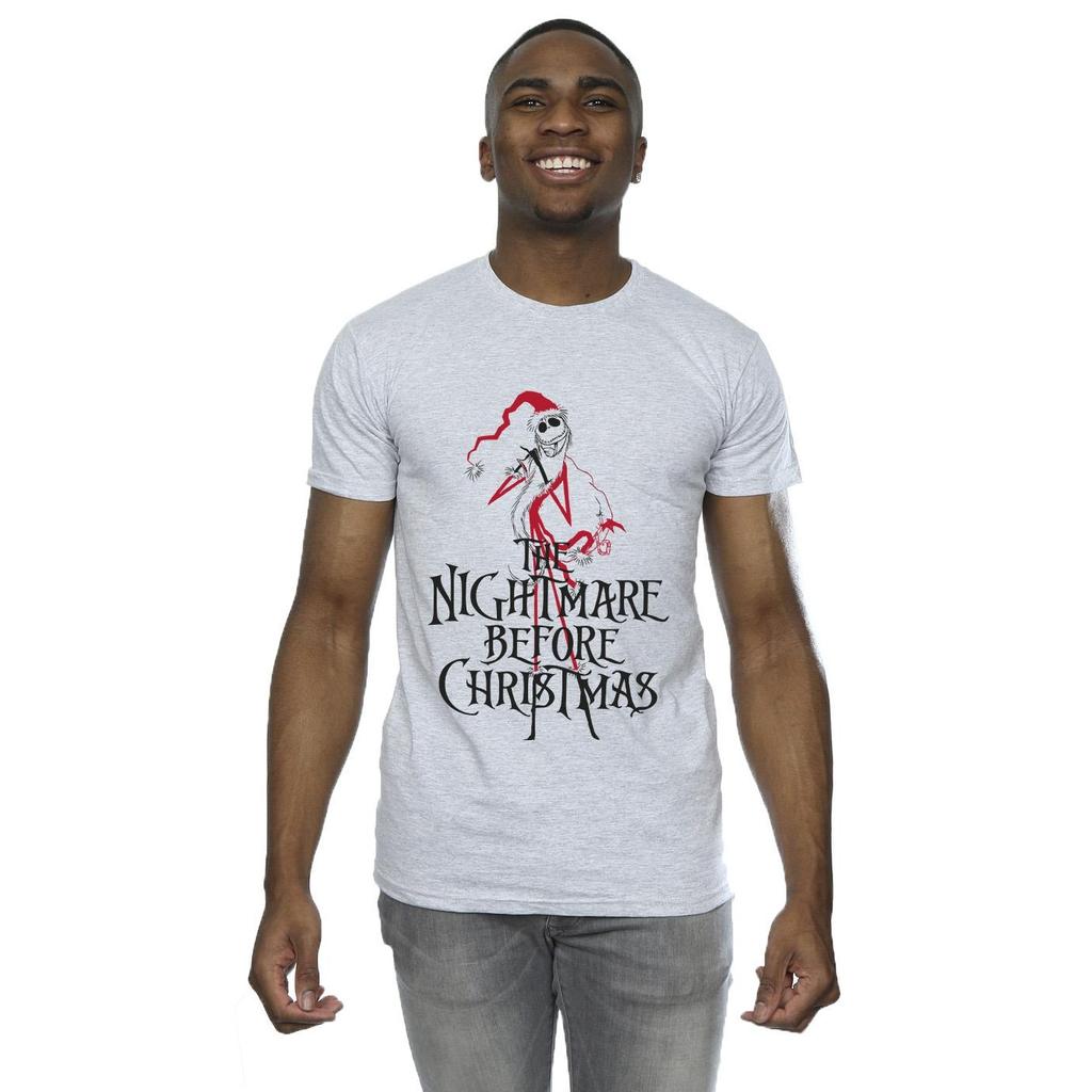 Disney Mens The Nightmare Before Christmas Santa T-Shirt