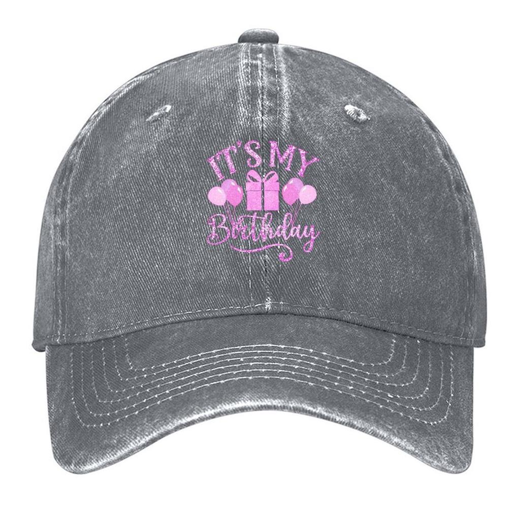 It's My Birthday Happy Birthday To Me Baseball Cap Anime Hat Male hat Big Size Hat Golf Female Men's