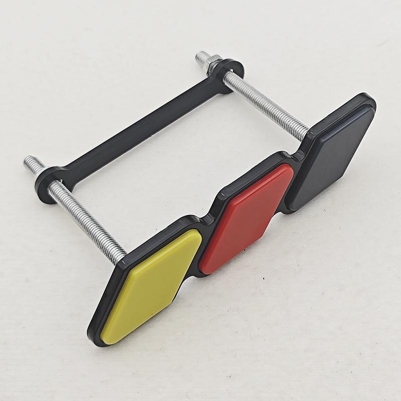 3 Colors Grille Badge Tri Colors Emblem For Toyota Tacoma Tundra 4Runner Highlande Rav4   Air Inlet Grille Auto Car Accessories
