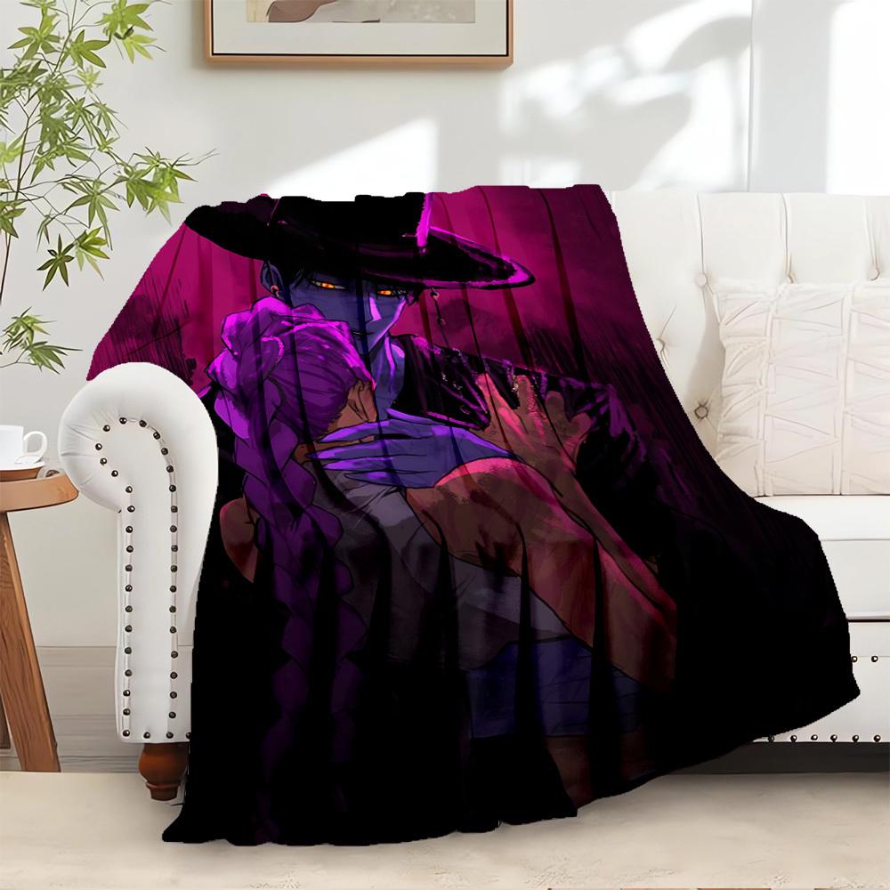 

K POP Anime Girls Group Four Seasons Soft Warm Blanket All Season Thick Knit Polyester Bedspread for Bed, Camping, Travel 80x120cm