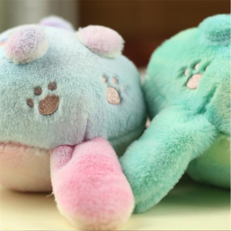 12cm Creative Cartoon Cat Plush Toys Bag Pendant Mini Stuffed Animal Doll Keychain Ornaments for Girls Gifts