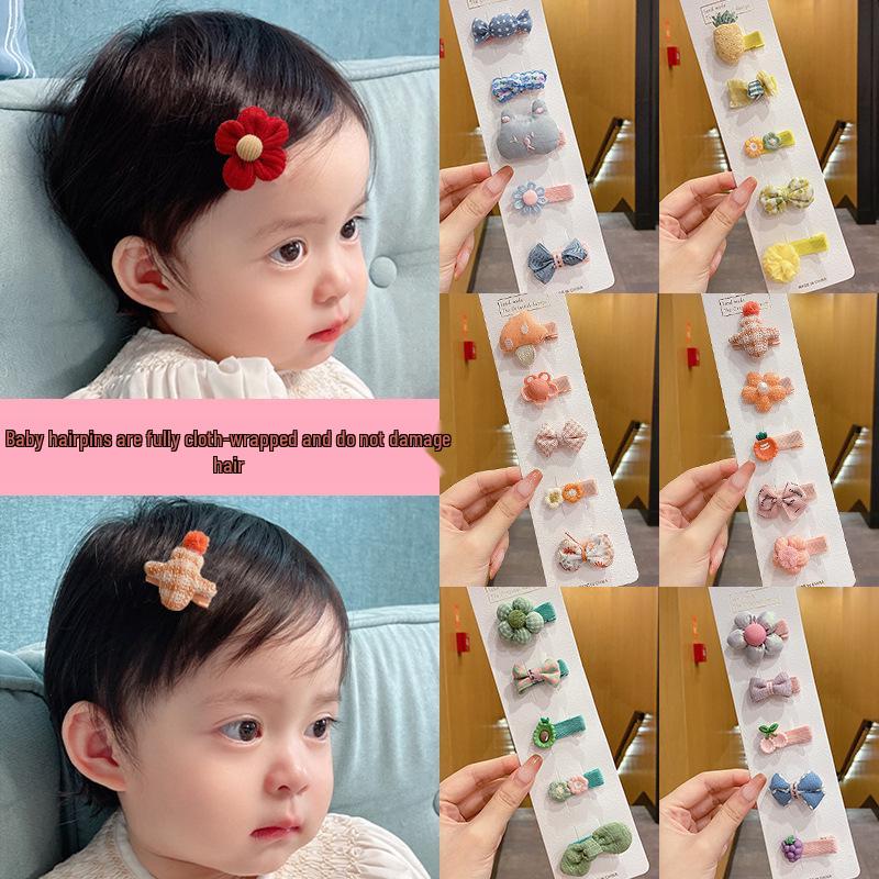 Adorable No-Damage Hair Clips for Baby Girls