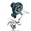 3XUF DC12V Air Blower BBQ Fan Cooking Blower Grill Fans with 220V Adjutable Speed Power Adapter 12V Clips 40/60/80/100W