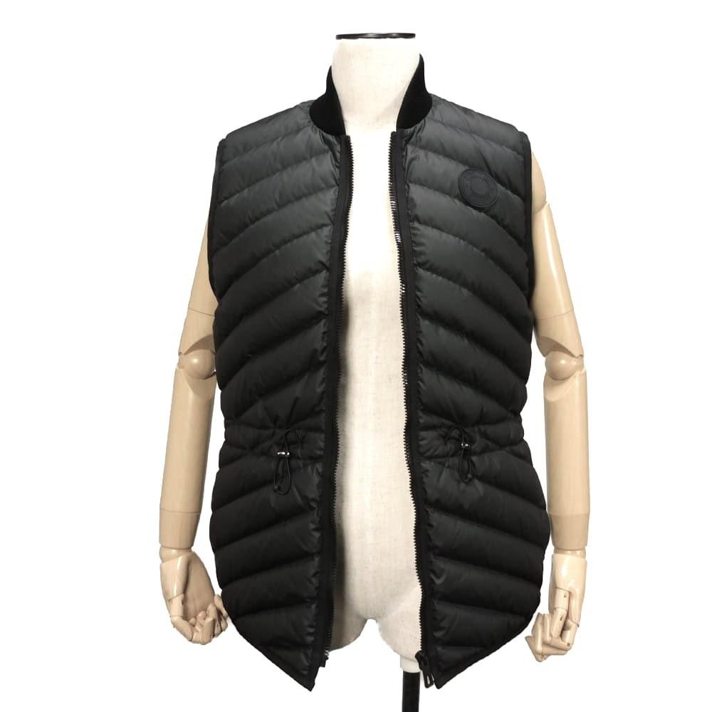 Used 9212 Crude Cell Quilted Gilet 3H0156DA 7865 34 Logo Silicone Drawcord Unused Serie Patch Black Women's from Japan